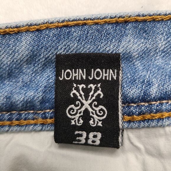 John John Distressed Bootcut Mid Rise Blue Brazilian Jeans US 8 Waist 28  2030 - Picture 8 of 9